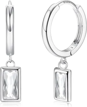 14K Gold Plated S925 Sterling Silver Drop Dangle Earrings for Women - Hypoallergenic Dainty Gold Huggie Hoop Earring CZ Heart Pearl Clam Shell Dainty Charm Drop Dangle Earrings Jewelry Gift