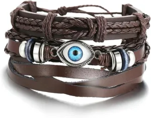 2 Pcs Woman Leather Bracelet Leather Wrist Valentines Plushie Womens Bangles Bracelets Stackable Stretch