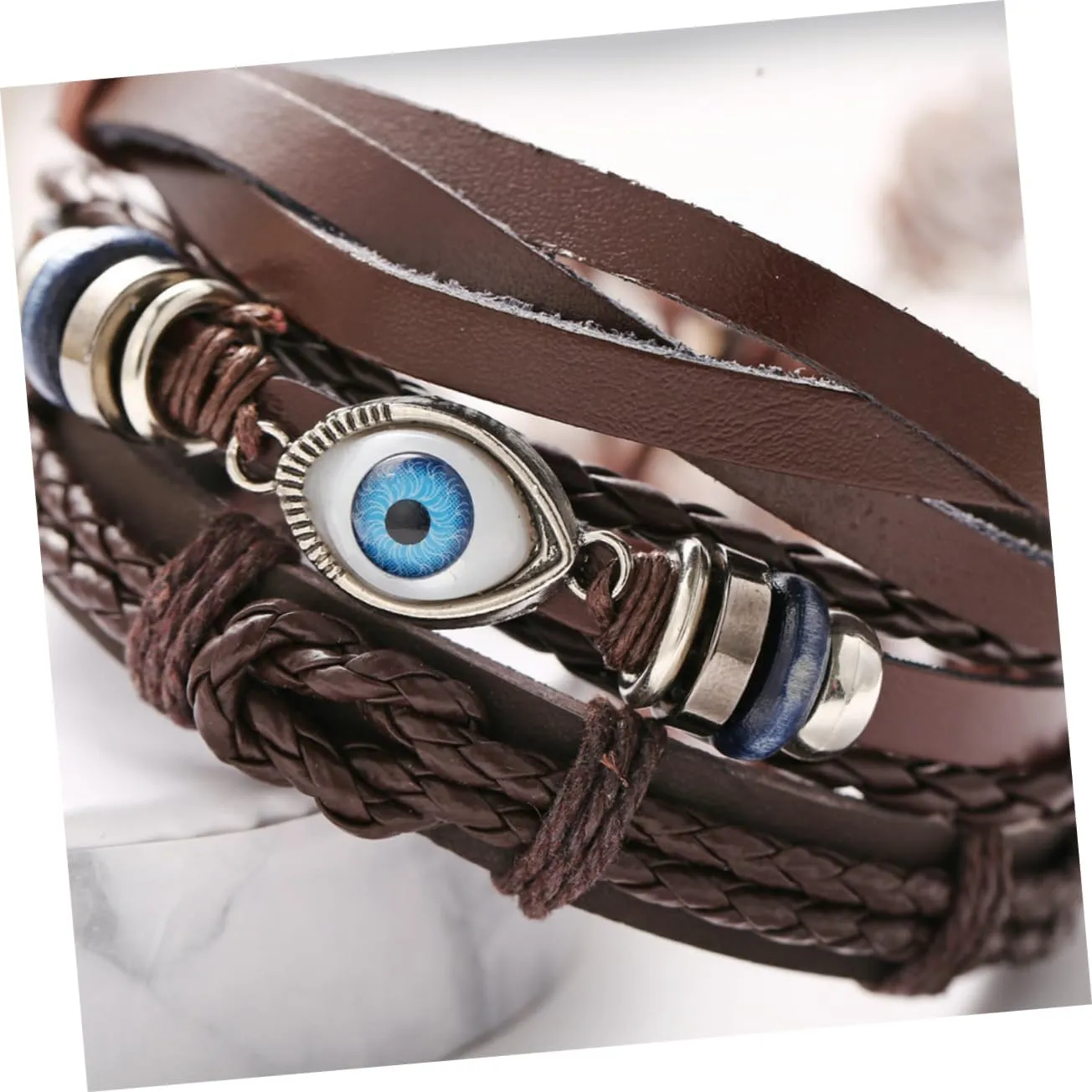 2 Pcs Woman Leather Bracelet Leather Wrist Valentines Plushie Womens Bangles Bracelets Stackable Stretch