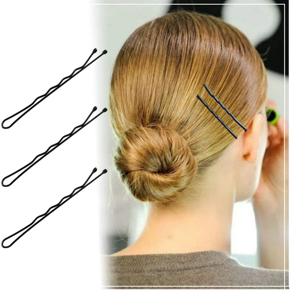 220pcs Large 2.76-Inch Bobby Pins for Women, Super Grip Black Hair Clips with Box - Reusable Non-Slip Pins for Thick, Long Hair