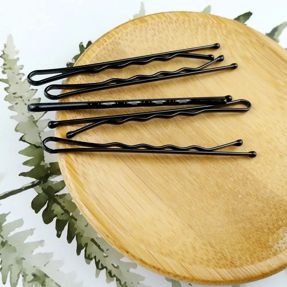 220pcs Large 2.76-Inch Bobby Pins for Women, Super Grip Black Hair Clips with Box - Reusable Non-Slip Pins for Thick, Long Hair