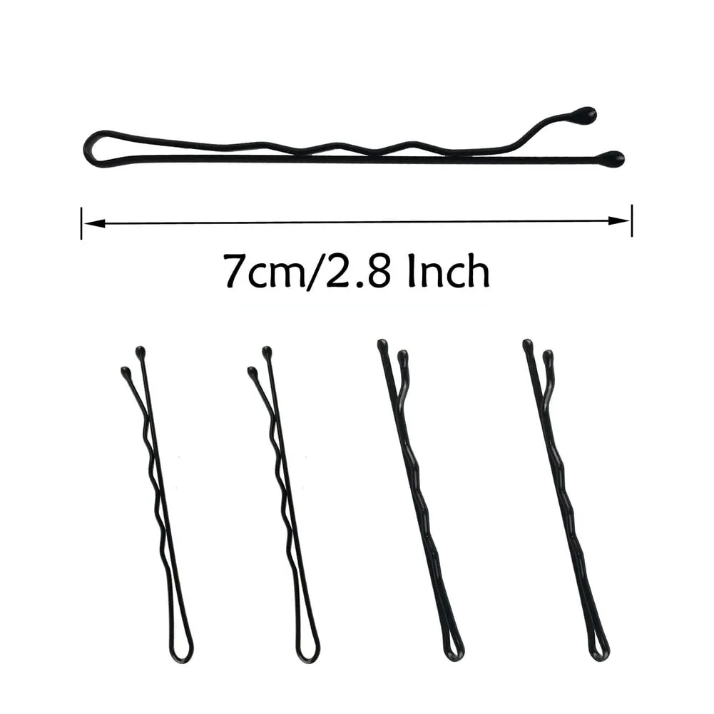 220pcs Large 2.76-Inch Bobby Pins for Women, Super Grip Black Hair Clips with Box - Reusable Non-Slip Pins for Thick, Long Hair
