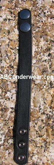 3 Snap Leather Bracelet