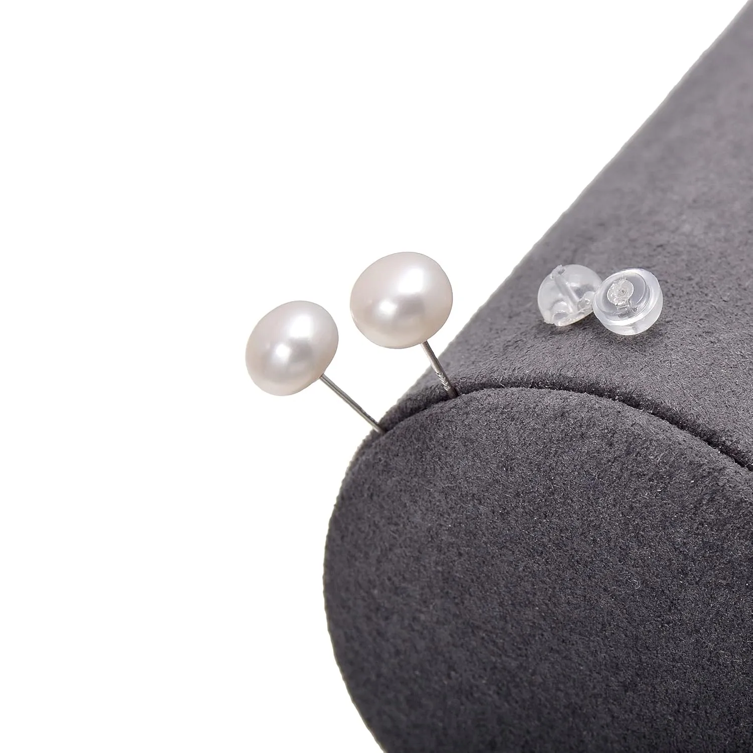 8-9 MM Freshwater Cultured Round Button Pearls Stud Earrings, Sterling Silver Posts
