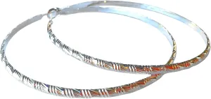 925 Sterling Silver Big Hoop Earrings For Women 3mm Thin Hoop Oversize Large Huggie Hoops Statement Earrings 60mm Hypoallergenic Fashion Jewelry Gifts