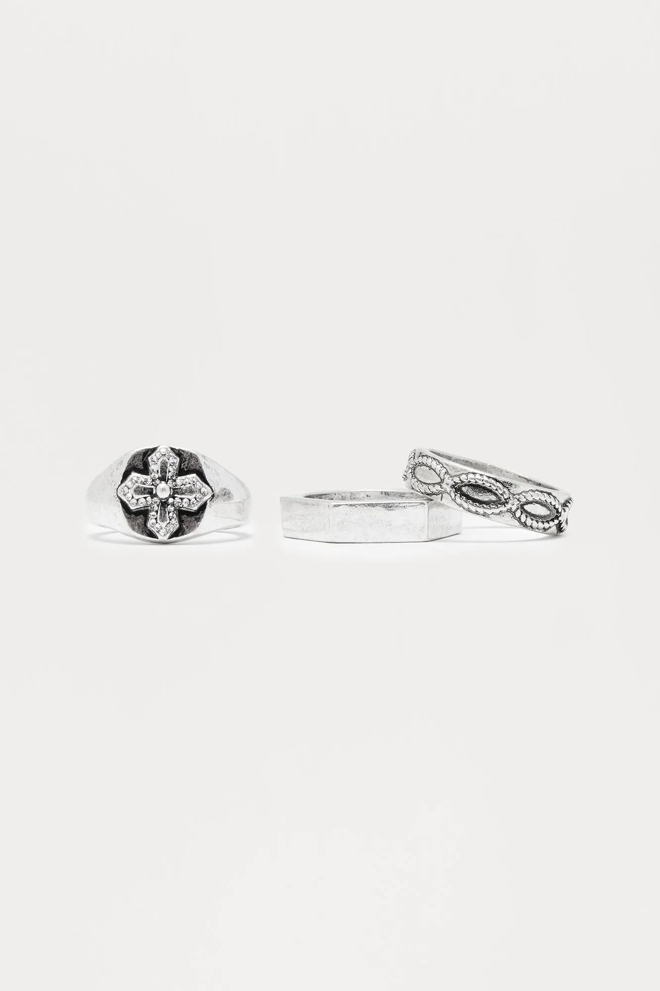 Across Infinity Ring Set - Silver
