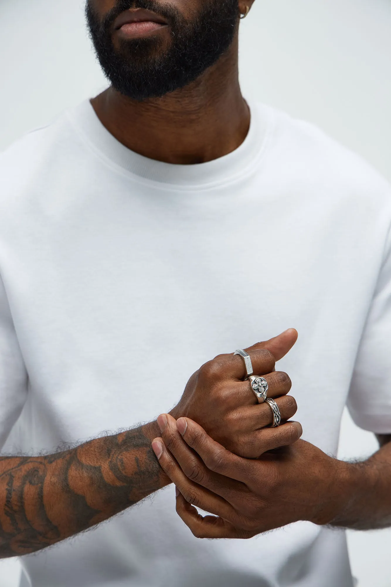 Across Infinity Ring Set - Silver