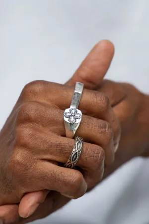 Across Infinity Ring Set - Silver