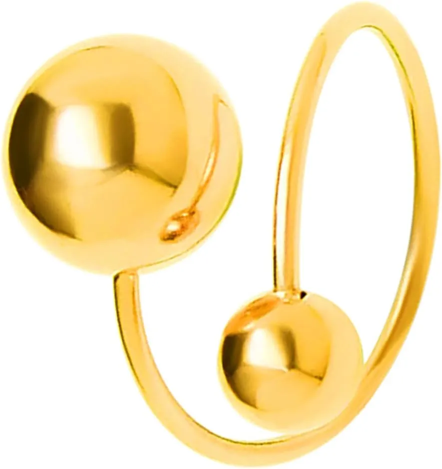 Adjustable Steel Bead Knuckle Ring for Women Elegant Fashion Accessory present for Weddings Parties and