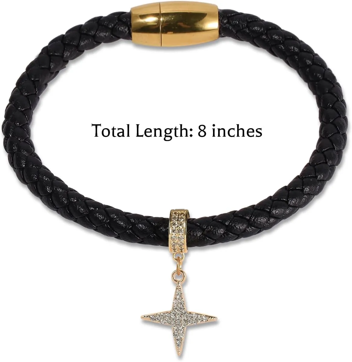 Adjustable Wire Bracelet Handmade Braided Leather Bracelet Gift for Women Men