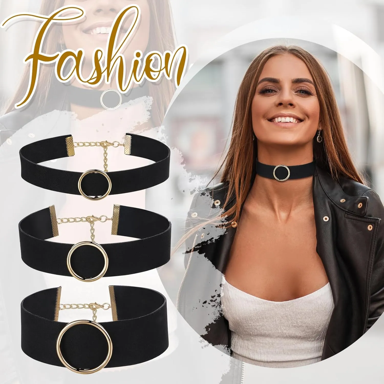 Black Choker Necklace Collar for Women: Layered Velvet Choker Heart Moon Snake Charm Necklaces for Halloween Christmas Renaissance Costume Accessories