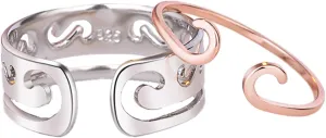 Boyfriend Gifts Copper Couple Rings Black Myth Wukong Monkey King Adjustable Rings for Men Women