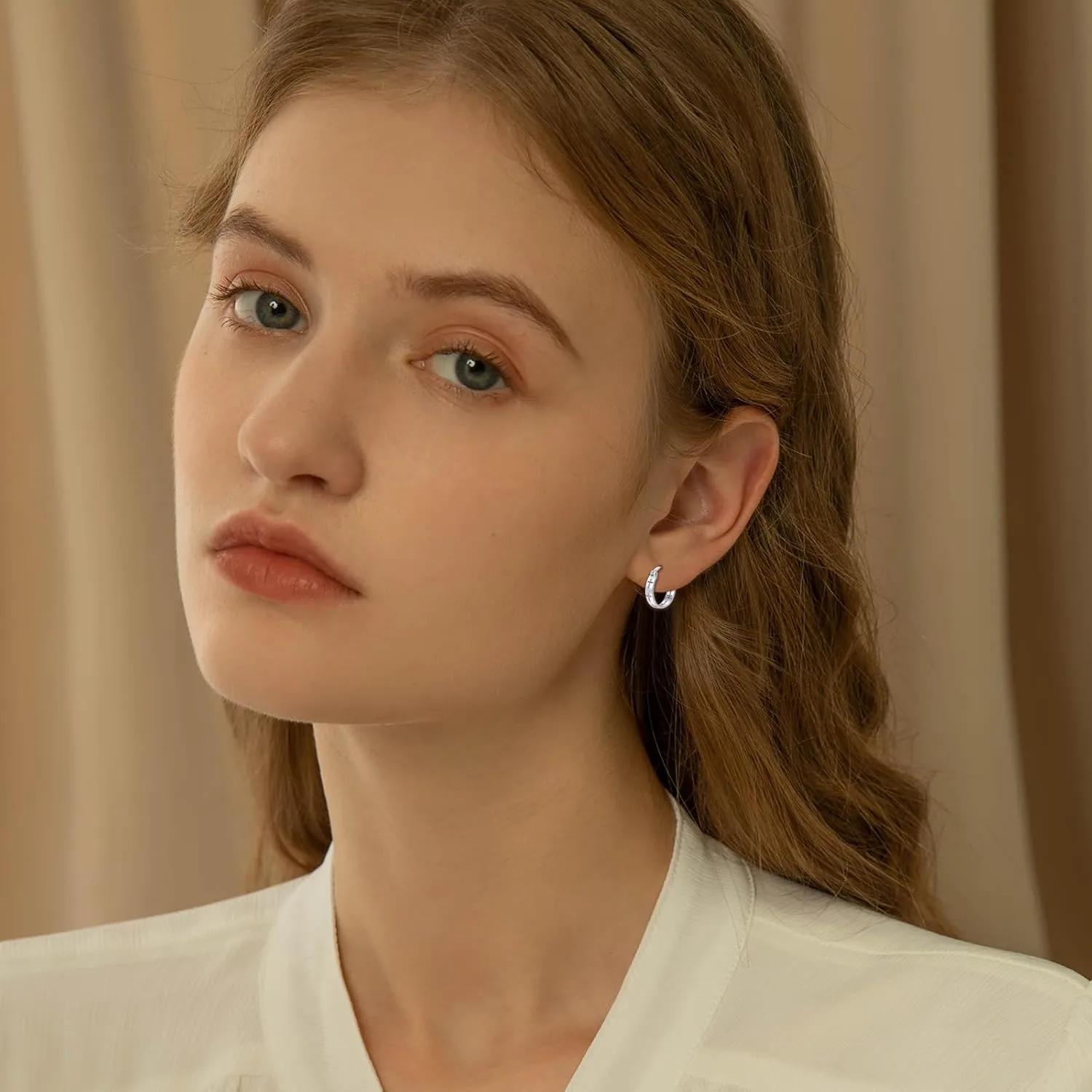 Butterfly/Triskelion/Cross/Heart/Flower/Gold Black Hoop Earrings 925 Sterling Silver Hypoallergenic Hollow Jewelry Gifts for Women Girls