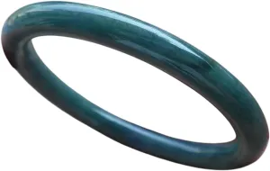 Certified Hand Carved Natural Myanmar Burma A JADE Circle Jadeite Bangle Bracelet 57mm 398991