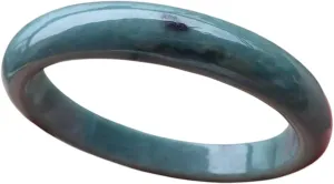 Certified Hand Carved Natural Myanmar Burma A JADE Circle Jadeite Bangle Bracelet 58mm 401164