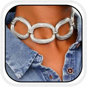 CLOACE Chunky Choker Necklace Gold Thick Necklaces Punk Cuban Chain Jewelry Accessories for Women