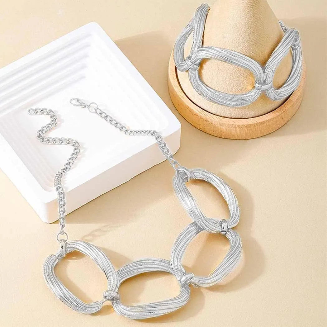 CLOACE Chunky Choker Necklace Set Gold Thick Necklaces Sets Punk Cuban Chain Jewelry Accessories for Women