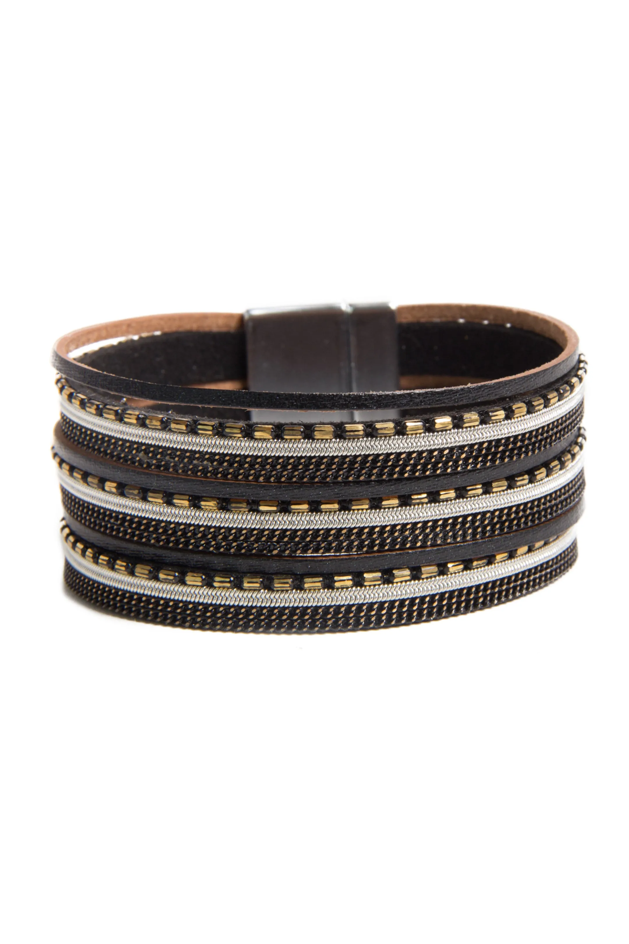 Dionne Multi-Strand Leather Bracelet