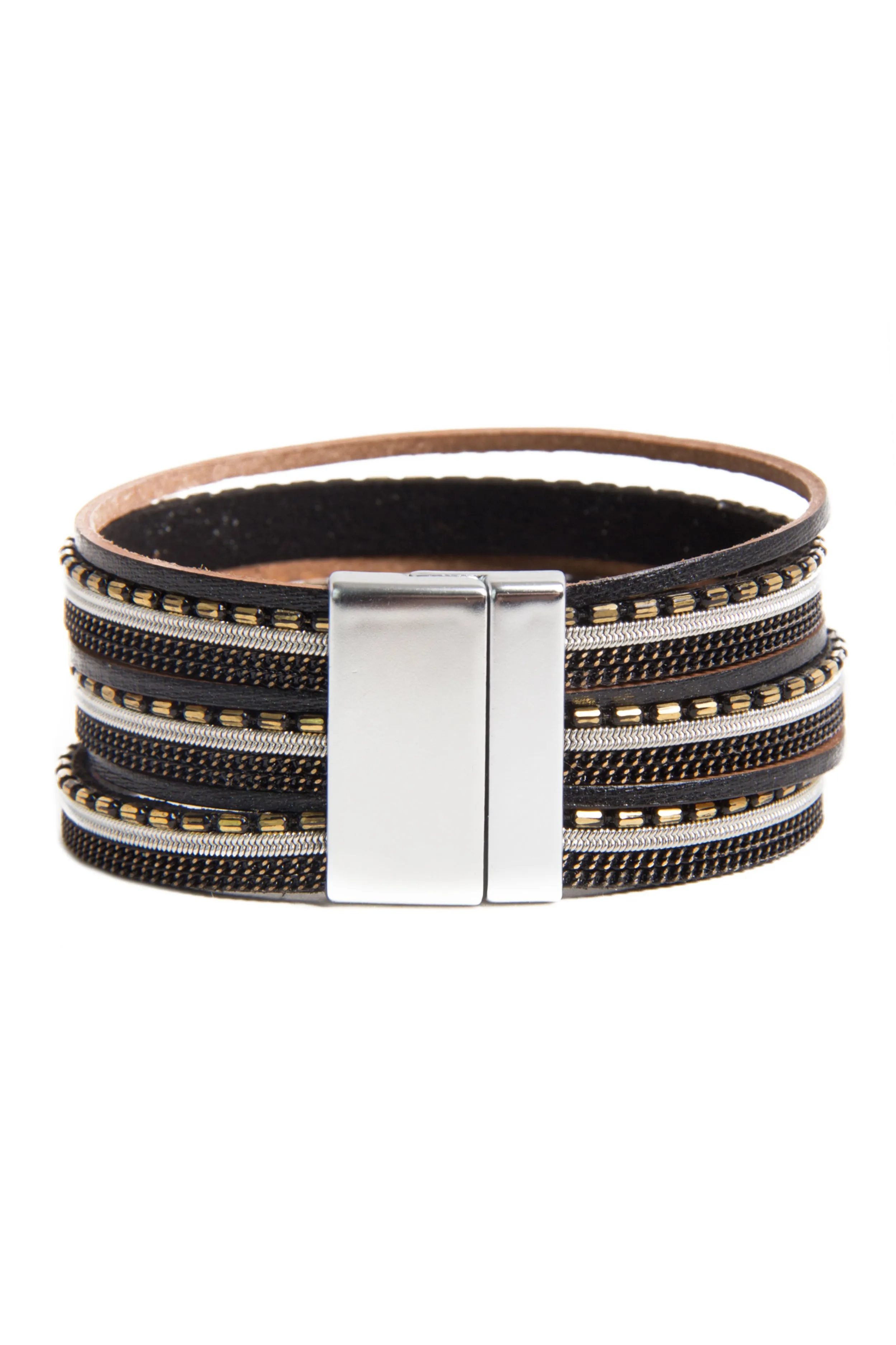 Dionne Multi-Strand Leather Bracelet