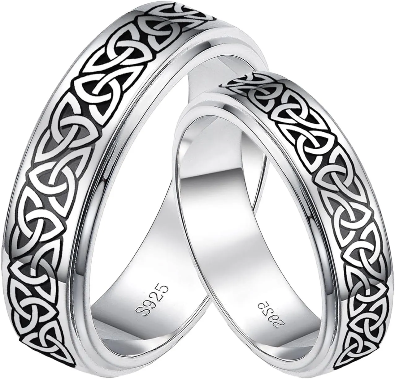 Dorunmo Personalized Couple Rings Set with Moissanite/CZ anillos de boda set para hombre y mujer 925 Sterling Silver Engagement Wedding Rings for Him and Her
