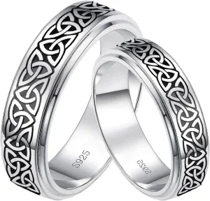 Dorunmo Personalized Couple Rings Set with Moissanite/CZ anillos de boda set para hombre y mujer 925 Sterling Silver Engagement Wedding Rings for Him and Her