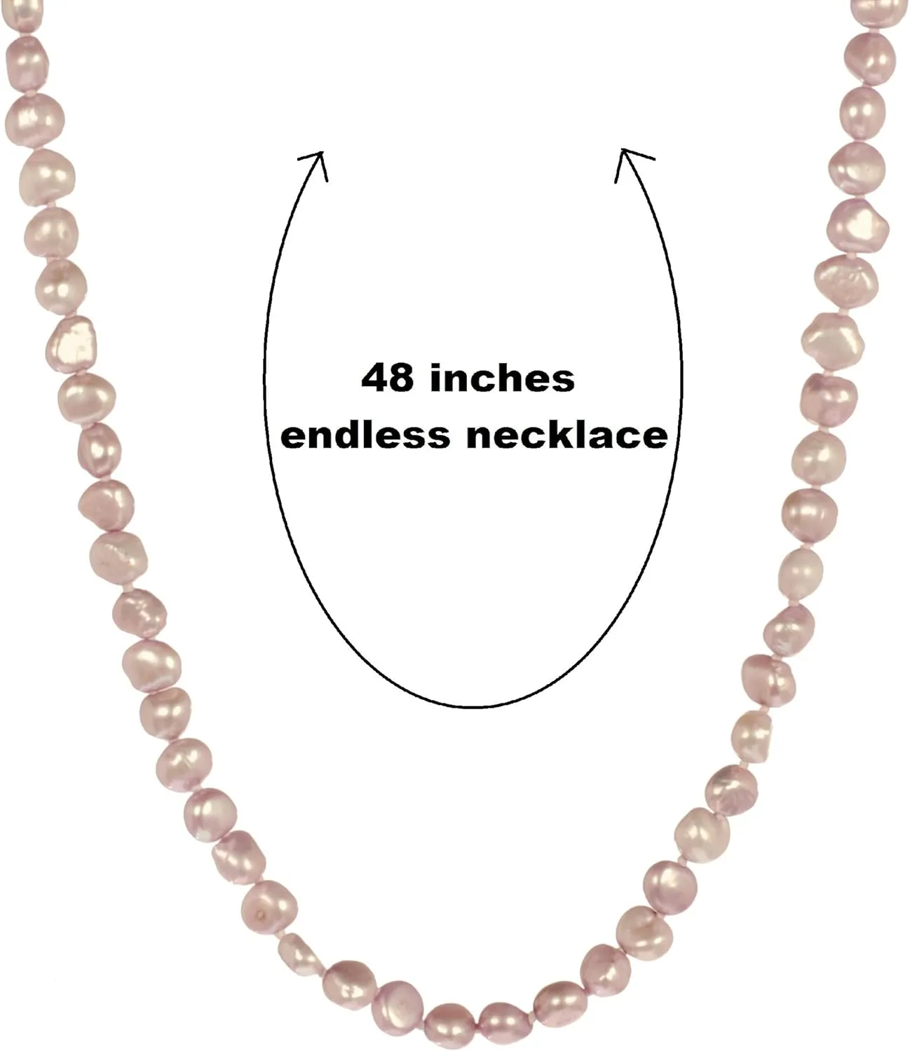Dyed Baroque Freshwater Cultured Pearl Endless Necklaces, 6-7 mm, 48"