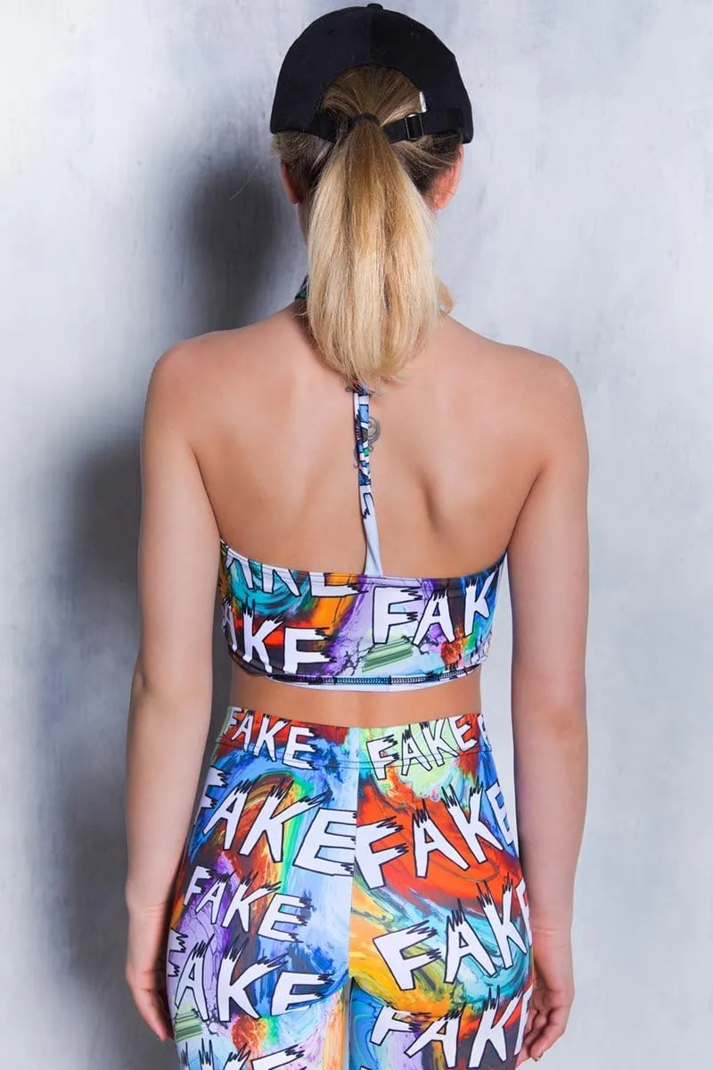 Fake Choker Boob Tube Top