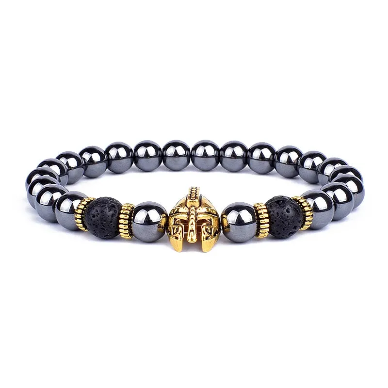 Fashion Natural Stone Beads Bracelet 8mm Lava Volcanic Beaded Charm Bracelet Yoga Jewelry for Women Men Friendship Bracelet Gift