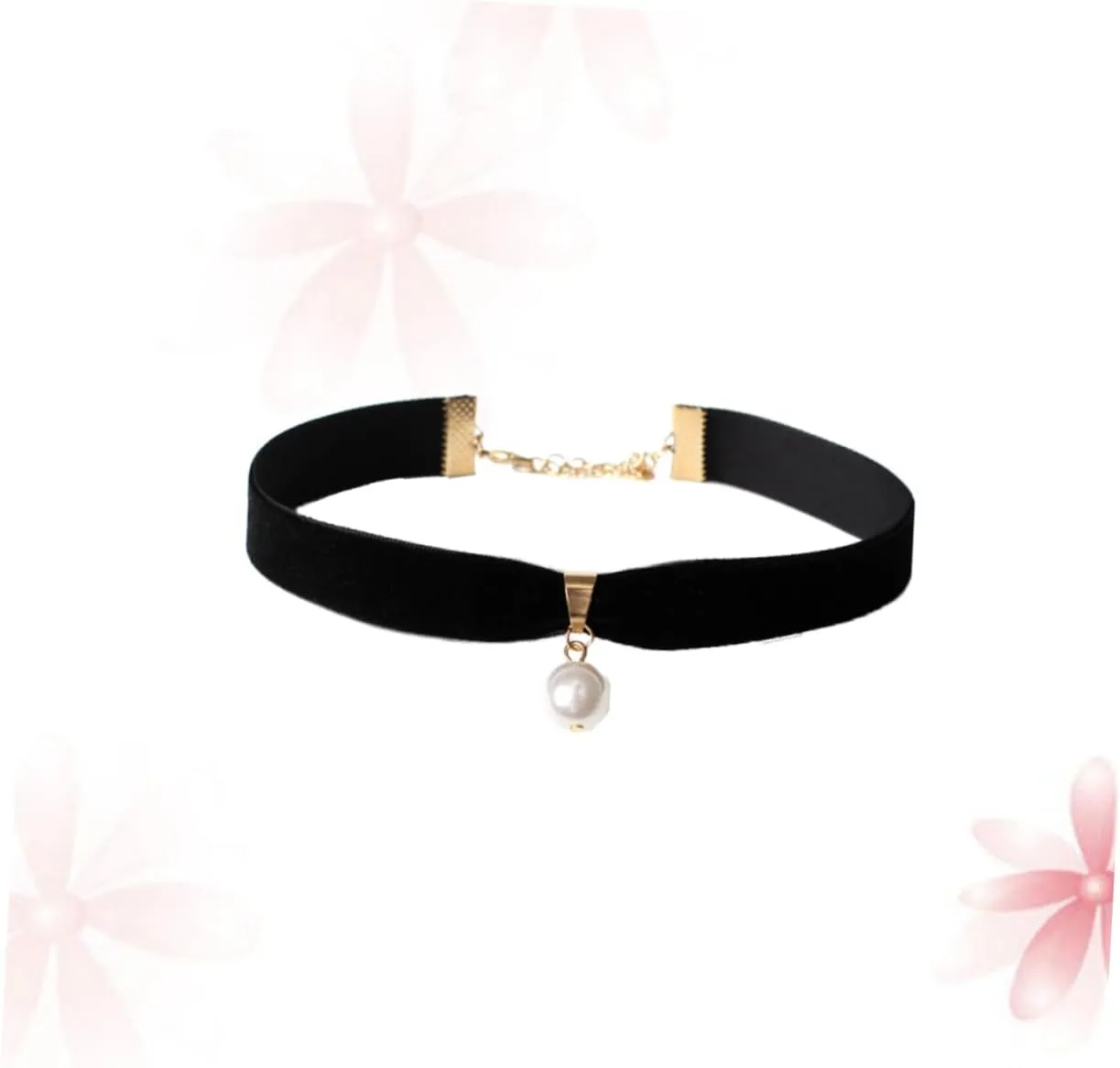 Fashionable Pearl Choker Necklace for Women Chic Black Collar Accessory for Daily Wear Parties Weddings and Special Events