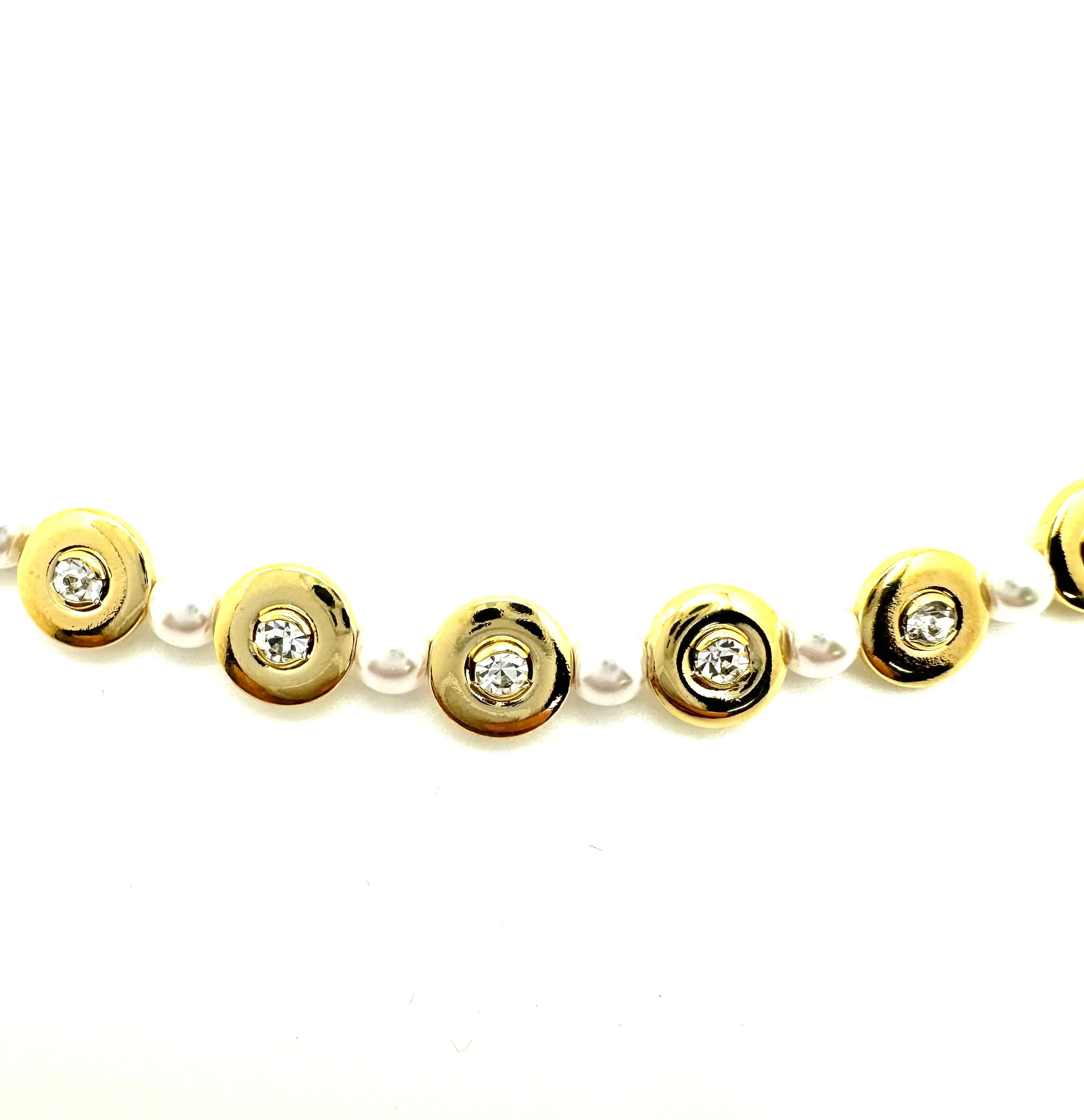 Gold and Pearl Choker