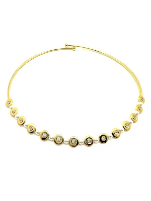 Gold and Pearl Choker