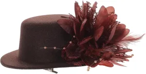 Hat Hair Clip Dad Cap Visor Pirate Bow Hair Clips Party Hat Hair Accessory for Women Cream Hair Barrettes for Women Halloween Hair Clip Beige Lace Headwear Frog Caps