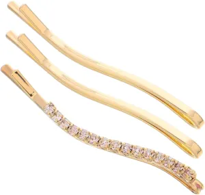 Homoyoyo 3pcs Rhinestone Hair Clips Elegant Decorative Hair Accessories for Women Versatile Sparkle Hairpins for Styling Easy to Use and Suitable