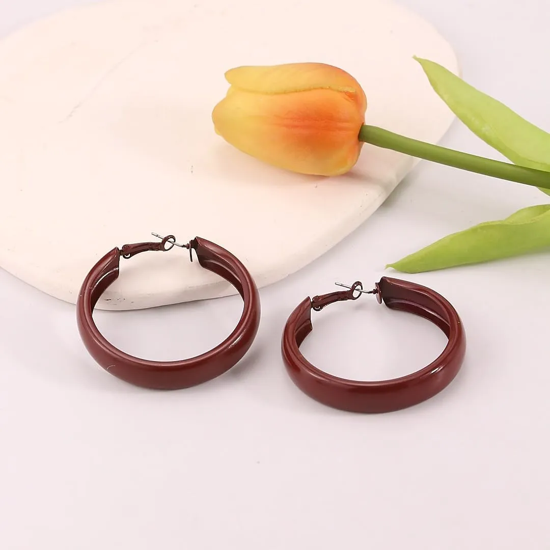 Hoop Earrings for Women Exaggerated Hoops Earring 80s 90s Statement Hoop Earrings Lightweight Anti-Allergy Oversized Hoops Earring for Women