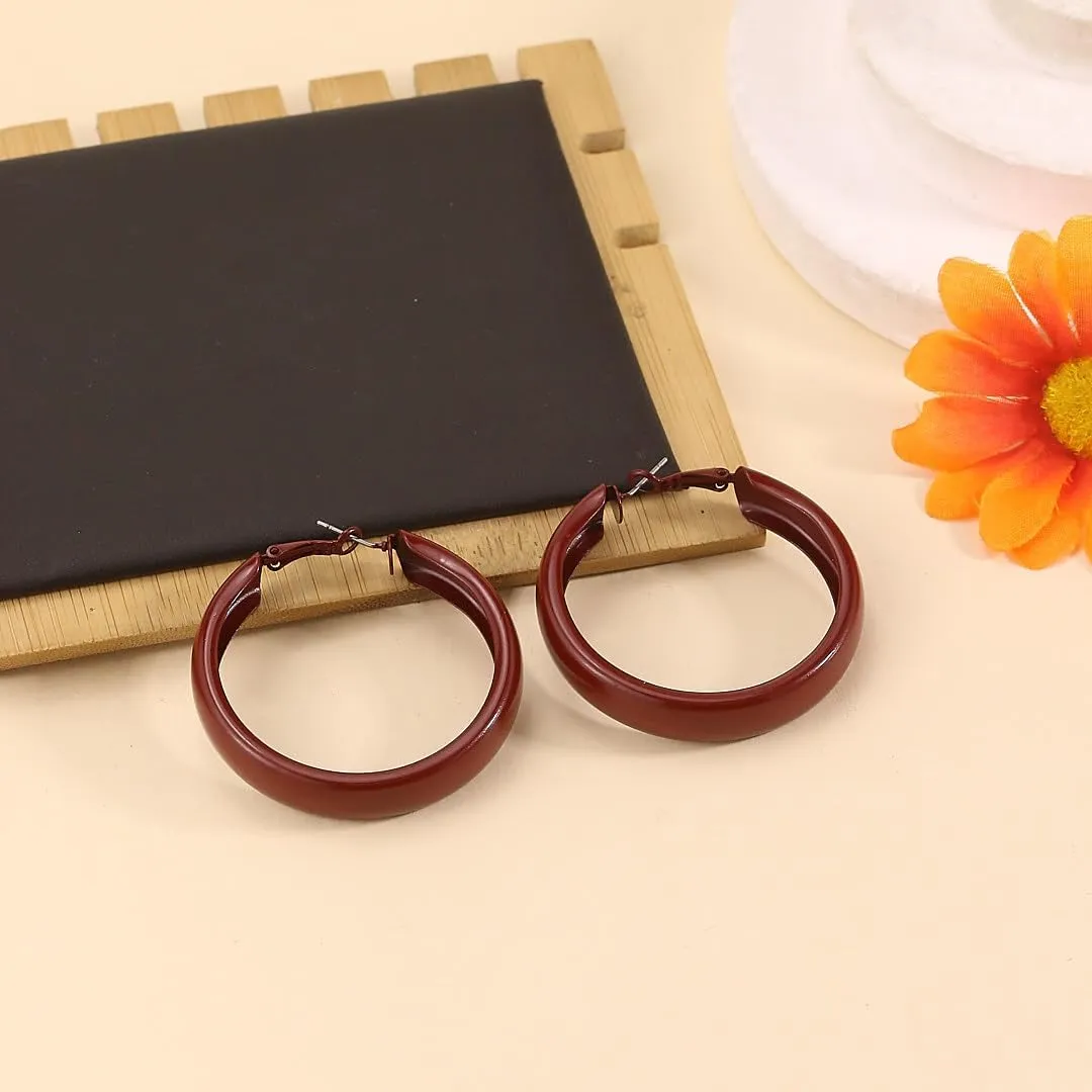 Hoop Earrings for Women Exaggerated Hoops Earring 80s 90s Statement Hoop Earrings Lightweight Anti-Allergy Oversized Hoops Earring for Women