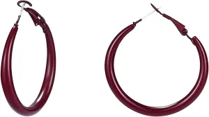 Hoop Earrings for Women Exaggerated Hoops Earring 80s 90s Statement Hoop Earrings Lightweight Anti-Allergy Oversized Hoops Earring for Women