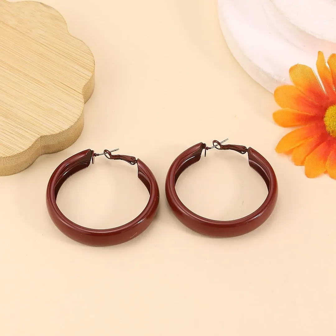 Hoop Earrings for Women Exaggerated Hoops Earring 80s 90s Statement Hoop Earrings Lightweight Anti-Allergy Oversized Hoops Earring for Women