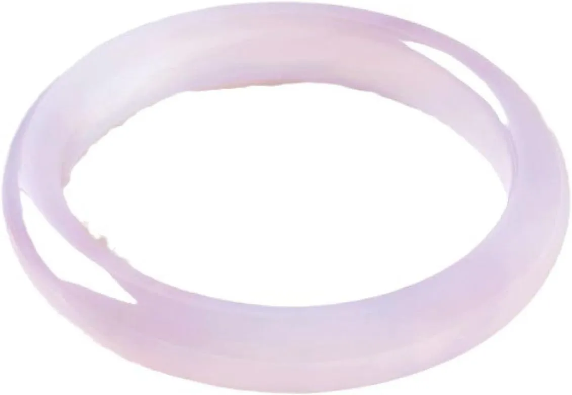 Jade Bangle Bracelet For Women, Natural Ice Species Transparent Light Purple Plump, Fresh And Beautiful Agate