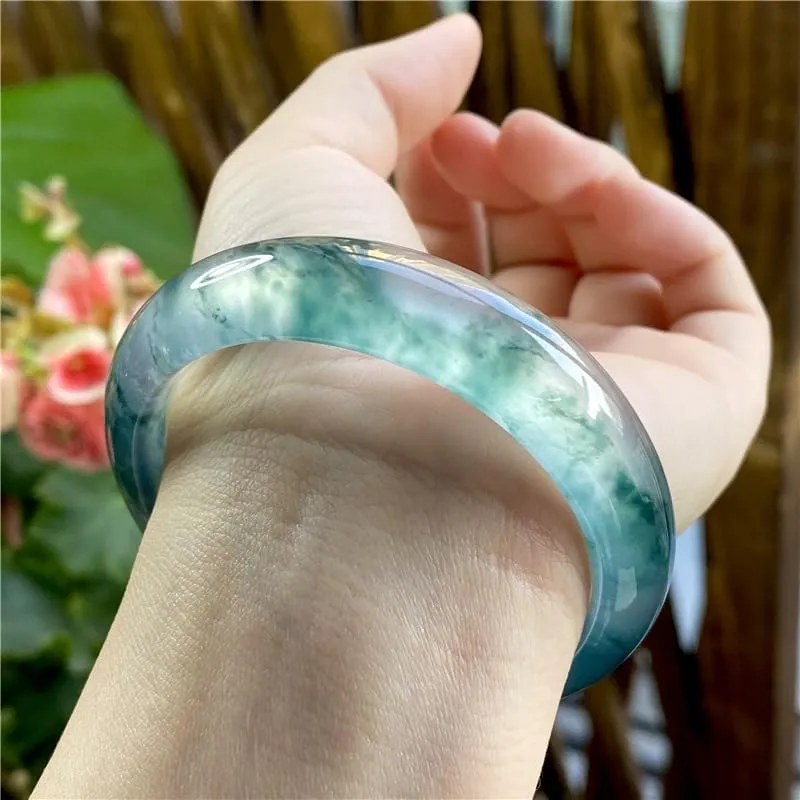 Jade Bangle for Women, Natural A Grade Jade Bracelet, Minimalist Gift Jewelry, Everyday Elegance for Her