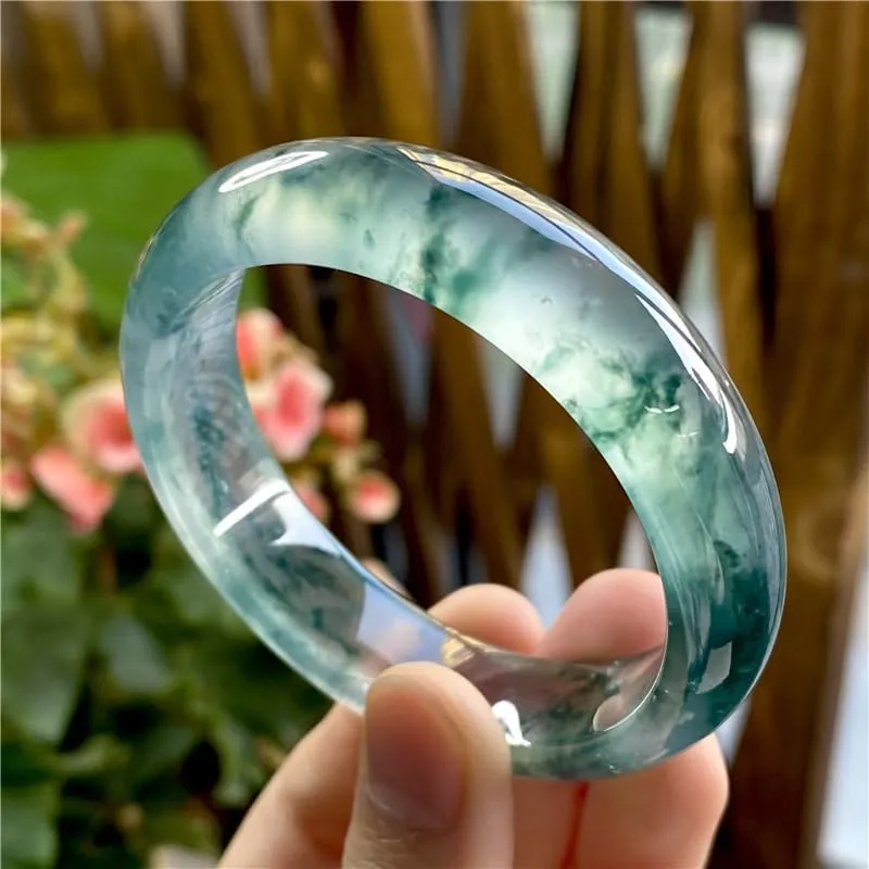 Jade Bangle for Women, Natural A Grade Jade Bracelet, Minimalist Gift Jewelry, Everyday Elegance for Her