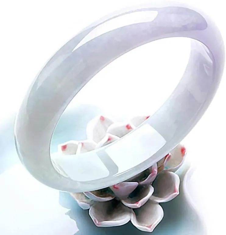 Jade Bracelet for Women Jade Bangle Bracelets with Box Good Luck Bangle Wedding Mother's Day Gift