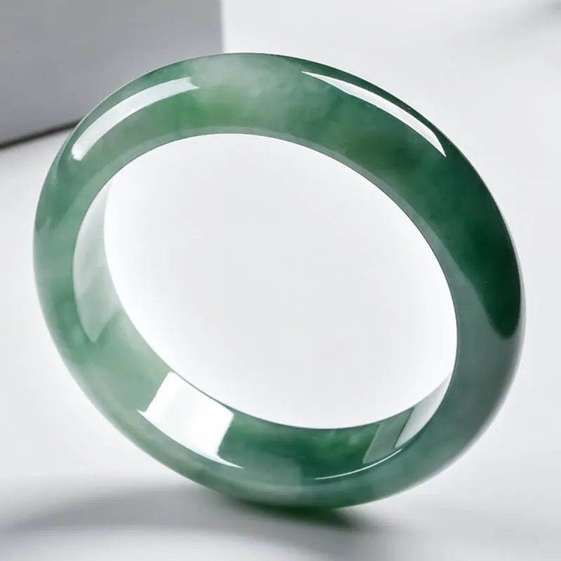 Jade Bracelet for Women Jade Bangle Bracelets with Box Good Luck Bangle Wedding Mother's Day Gift
