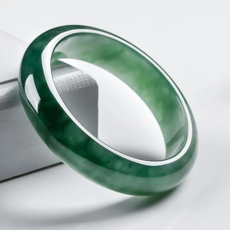 Jade Bracelet for Women Jade Bangle Bracelets with Box Good Luck Bangle Wedding Mother's Day Gift