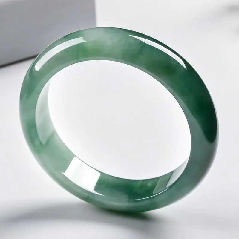 Jade Bracelet for Women Jade Bangle Bracelets with Box Good Luck Bangle Wedding Mother's Day Gift