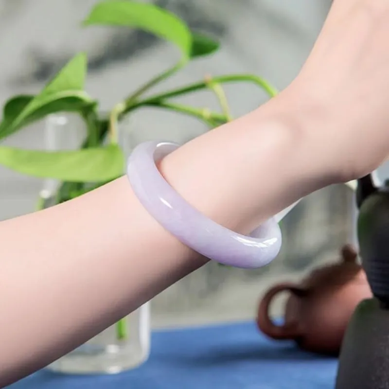 Jade Bracelet for Women Jade Bangle Bracelets with Box Good Luck Bangle Wedding Mother's Day Gift