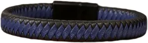 Jewbelet Mens Leather Bracelet with Clasp Cowhide Multi-Layer Braided Leather Mens Bracelet