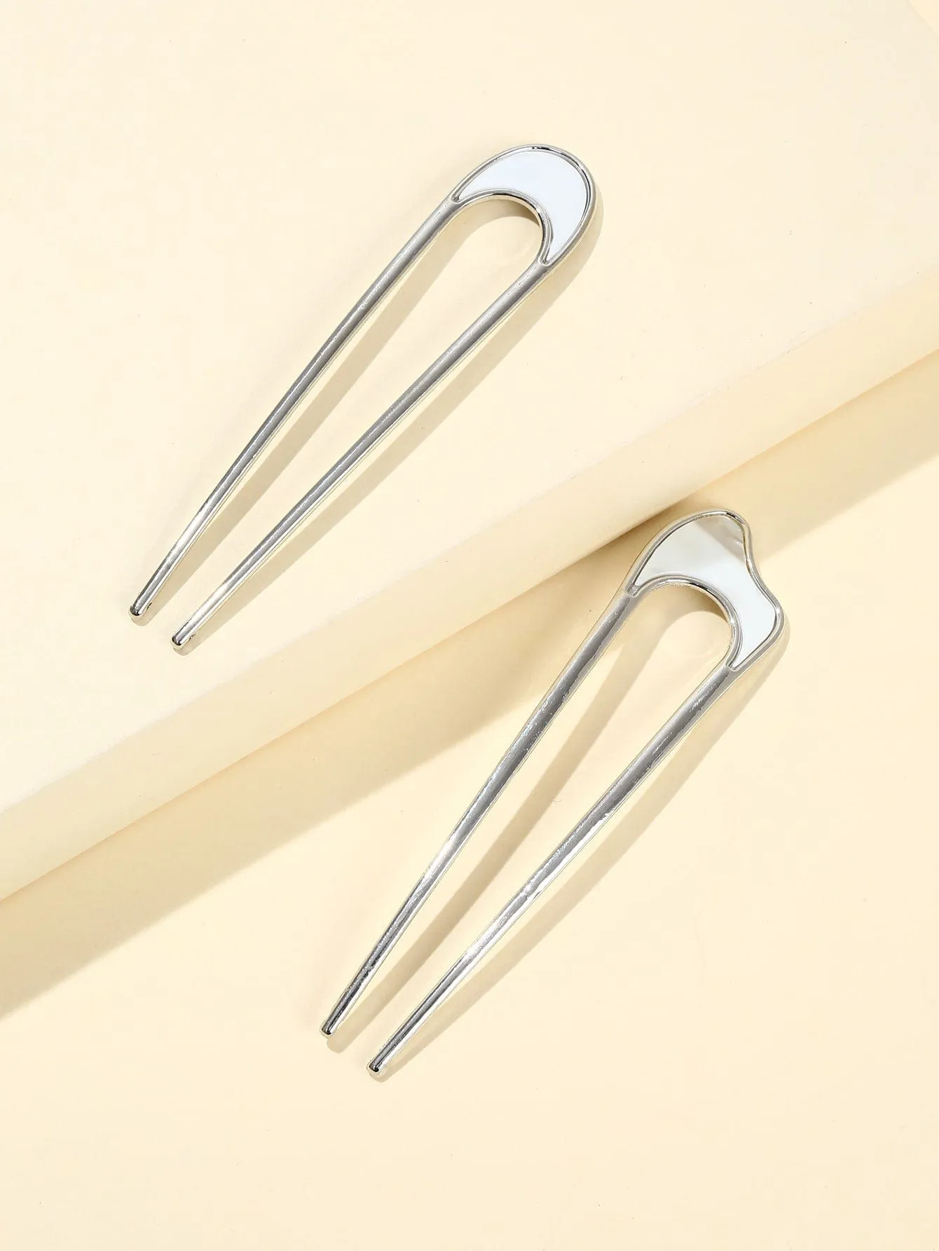 KRISTEN Hair Pins | Silver Moonstone