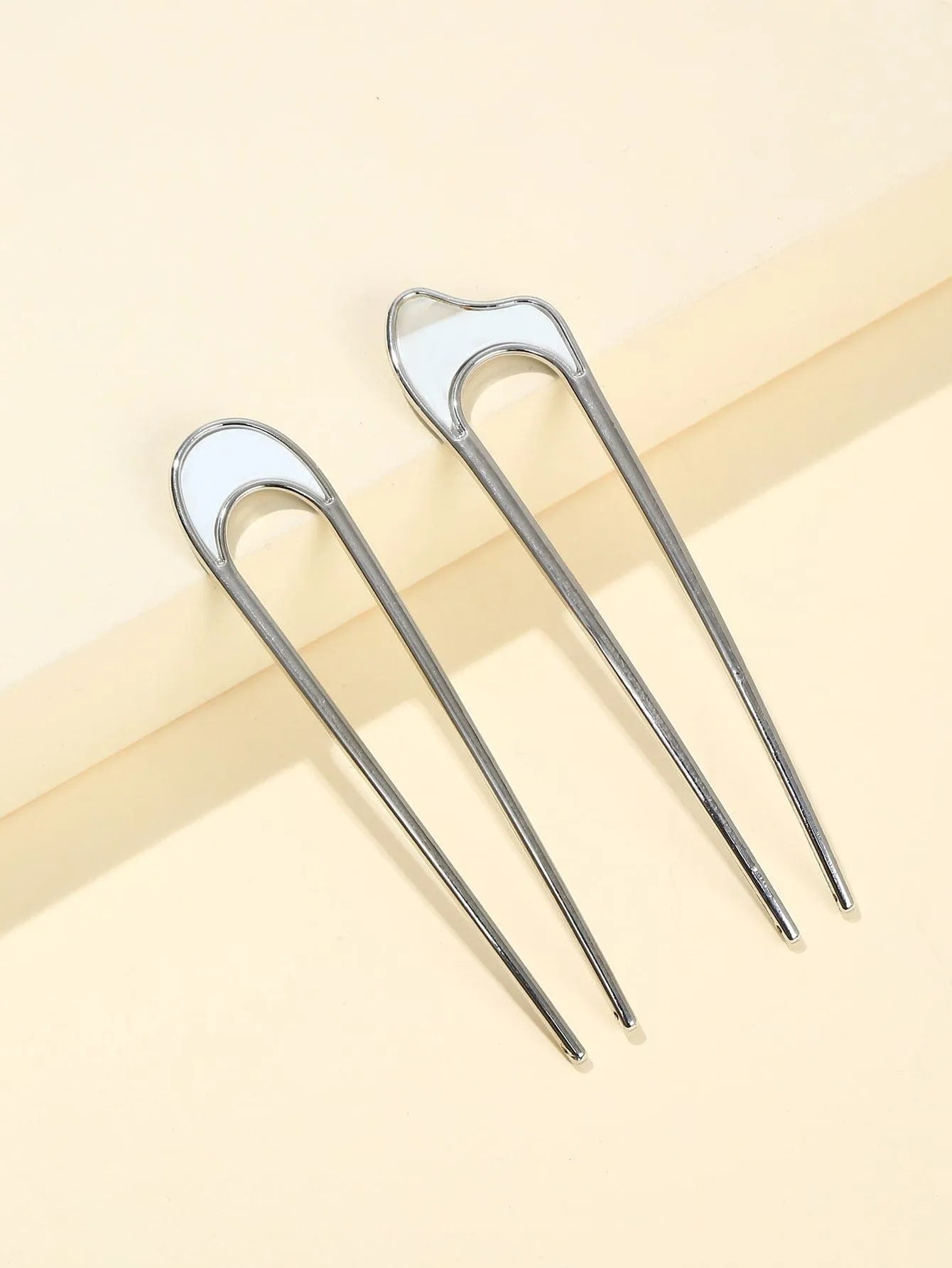 KRISTEN Hair Pins | Silver Moonstone