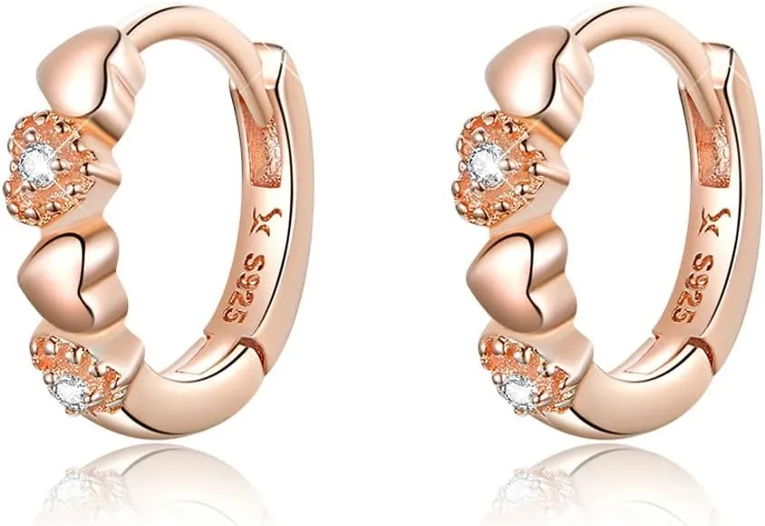 Leaf Huggie Hoop Earrings Small Hoop Earrings for Women 925 Sterling Silver Huggie Earrings Cute Earrings Hypoallergenic Huggie Hoop Earrings Jewelry Gifts for Women