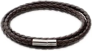 Leather Bracelet Mens Braided Bracelet Leather Wrap Bracelet Punk Wristband Bangle Mens Bracelet Birthday Gifts Jewelry